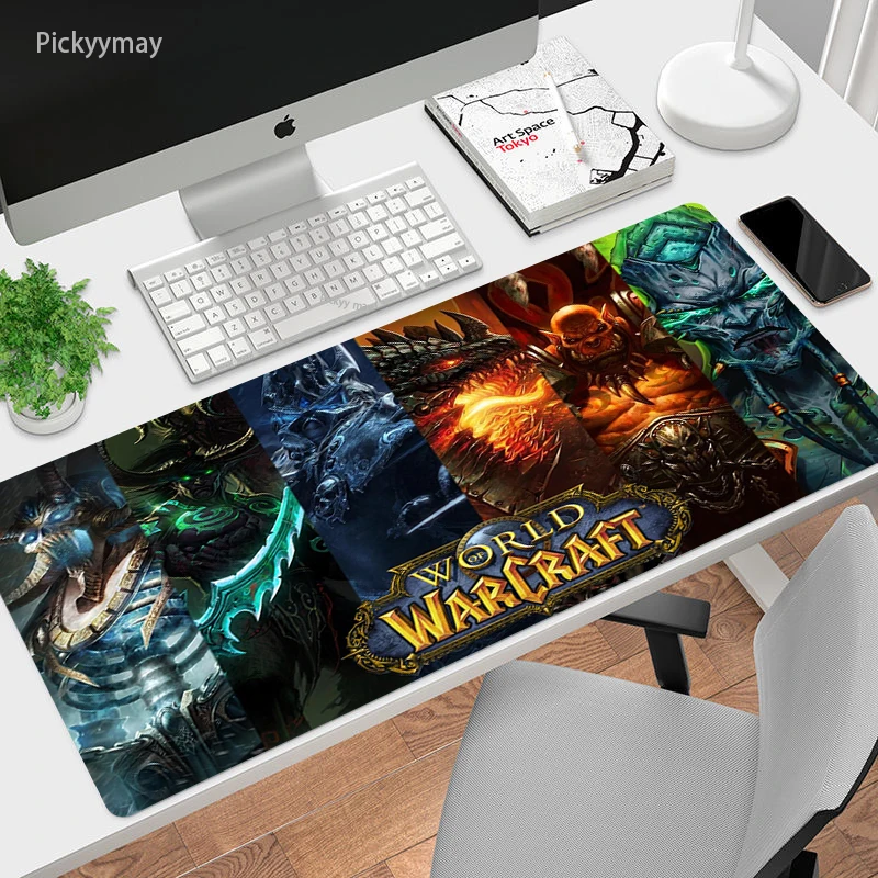 World Of Warcraft Large Gaming Mouse Pad Rubber Mice Mat Gamer XXL Computer Mousepad Game Desk Play Mats Overlock Csgo WOW 90x40