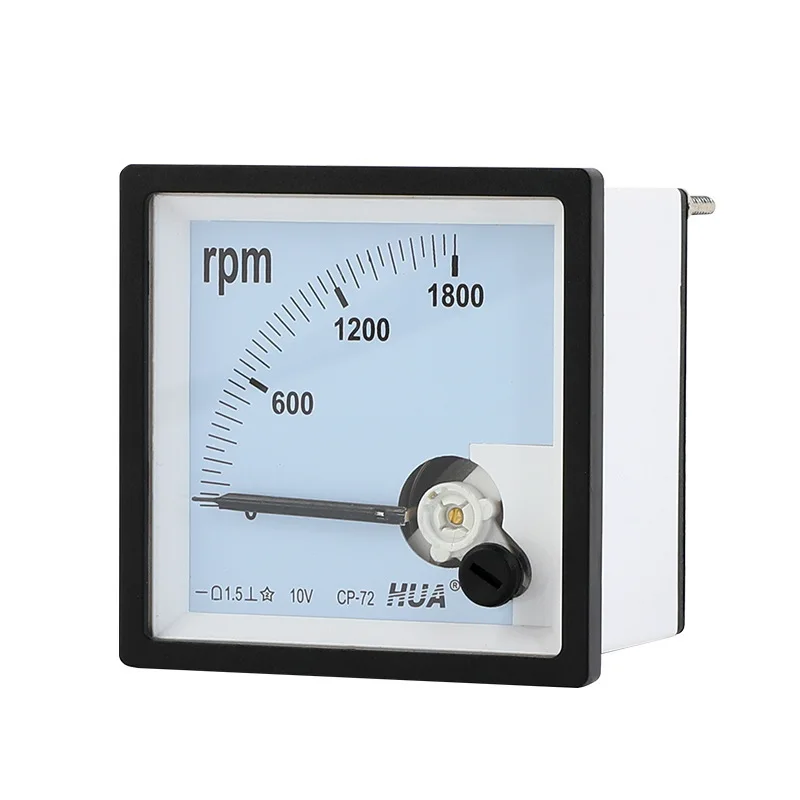 SQ-72 CP-72 Panel Meter Pointer RPM Tachometer With Complete Specifications 1800R 10V