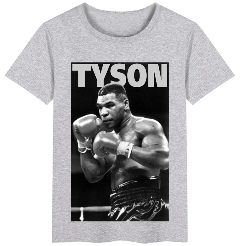 Boxing Champion Custom Boxing Short Sleeve Men\'s and Women\'s T-shirt Short Sleeve, Tyson Printed T-shirt Size S-3xl