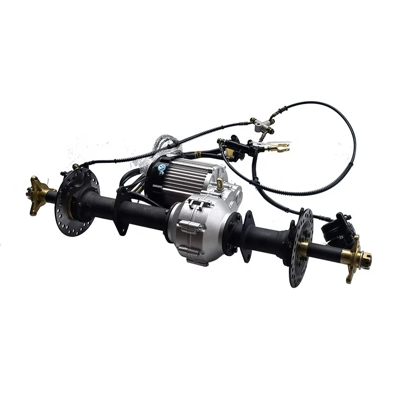 

Three Wheel GO KART KARTING UTV Buggy Transmission ATV 74CM Rear Axle Differential With 48V 750W Motor