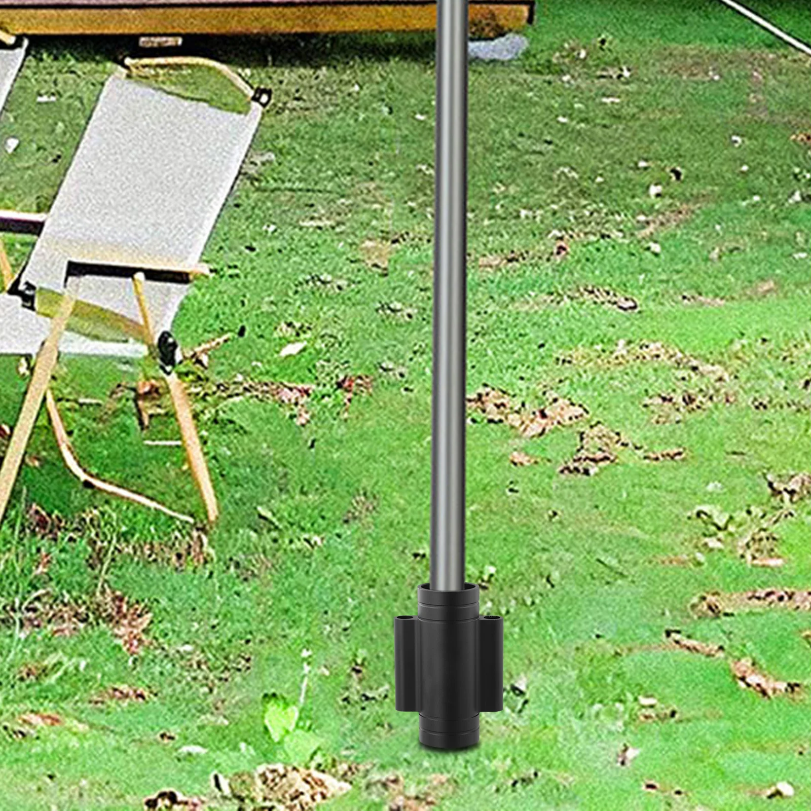 Outdoor Camping Black Camping Awning Accessories Aluminium Alloy Peg Holder System Camping Stability Tool Robust Build Design