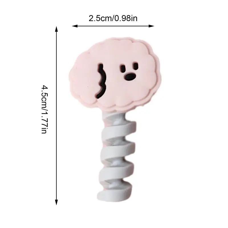 動物シリコン充電器ケーブルプロテクター、USB用のかわいいコードセーバー、カラフルな充電ケーブルオーガナイザー