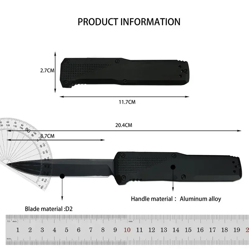 4 Styles BM 4600 Knives D2 Blade Aluminum Handles Outdoor Camping EDC Portable Survival Self-defense Adventure Knives Tools