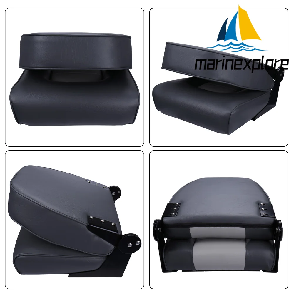 Assento de barco dobrável, Assentos de PVC para Pesca Marinha, Pro Casting Deck Chair, Acessórios marinhos, Suprimentos do barco