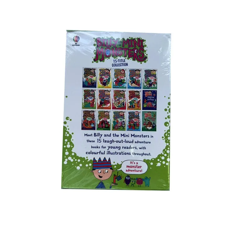 15 Books/set Billy and The Mini Monsters Collection Set By Zanna Davidson Adventure Humour for Children & Young Adults