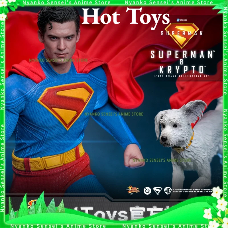 

In Stock Hot Toys Superman Superman & Krypto 1:6 Scale Collectible Set MMS812YD Action Figure Anime Models Toy Gift Collectible