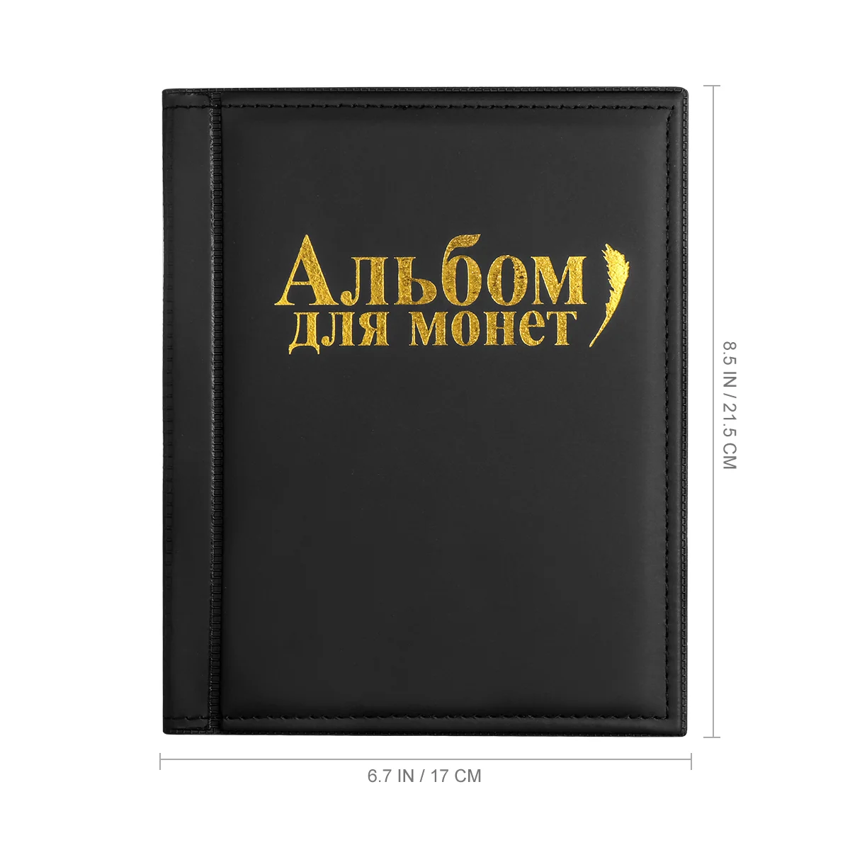 Coin Holder Collection Coin Storage Album Book Money Photograph Pocket for Collectors (Brown) coin collection book