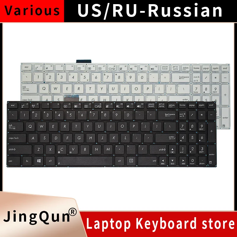 New Original US Russian Laptop Keyboard For ASUS E502 E502M E502MA E502S  E502SA E502N E502NA notebook keyboard Replacement