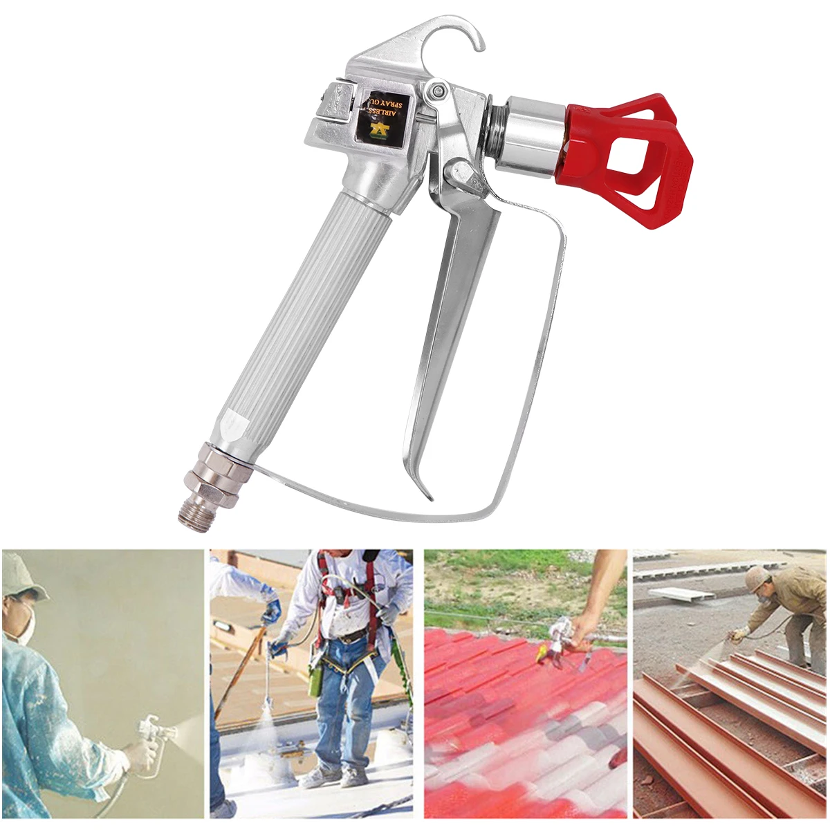 Pistola a spruzzo Airless ad alta pressione 3600PSI con spruzzatore della pompa della protezione dell'ugello e macchina a spruzzo Airless per Wagner Titan