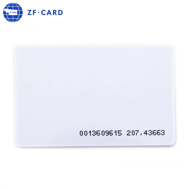 100PCS CR80 30mil PVC Blank White Card For Zebra / Evolis / Fargo / Thermal Printer