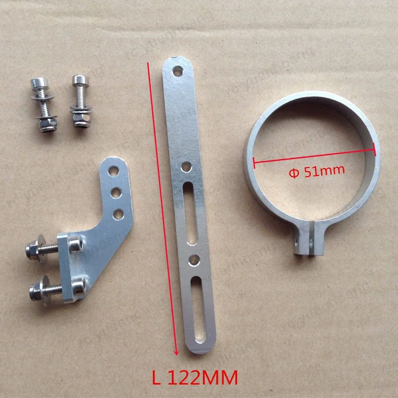RC Benzina Barca di Scarico Tubo di Telaio di Supporto Kit Supporto di 51 millimetri di Fissaggio Staffa per Accelerazione Del Cerchio Tubo