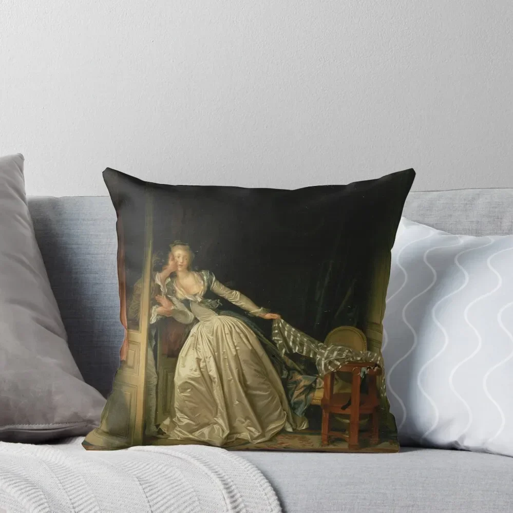 

The Stolen Kiss - Jean-Honoré Fragonard Throw Pillow Christmas Pillow Cases christmas decorations 2025 pillow