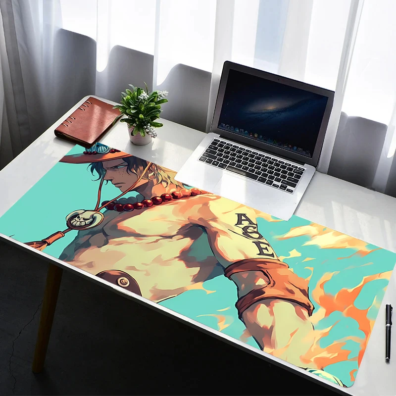 

Mouse Pad Office PC Gaming Accessories Keyboard Pad Cartoon Anime Print One Piece Portgas·D· Ace Mousepad Laptop Desk Mouse Mat