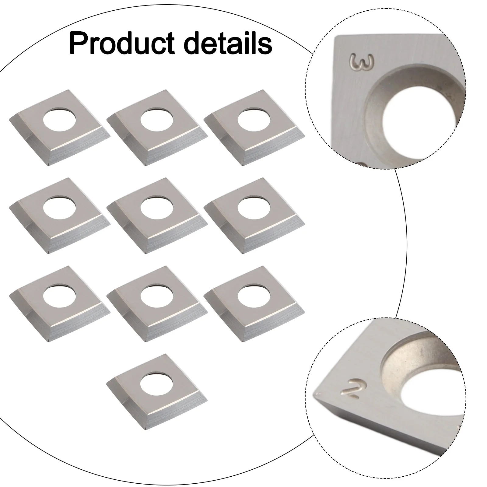 

15mm Square Carbide Inserts for Woodworking Applications 4 Indexable Edges 30 Degree Bevel for Enhanced Cutting Efficiency
