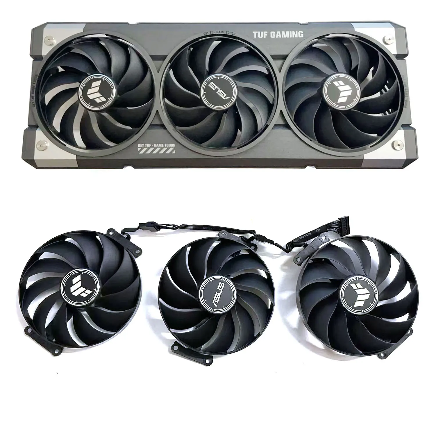 LZQLY ASUS TUF RTX 5060 8GB GAMING graphics card cooling 7PIN CF9015U12D DC 12V 0.55A RTX 5060 GPU Fan - Image 2