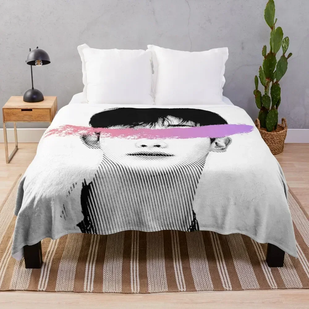 

monstax wonho Throw Blanket Single Bed Fashionable for sofa Blankets