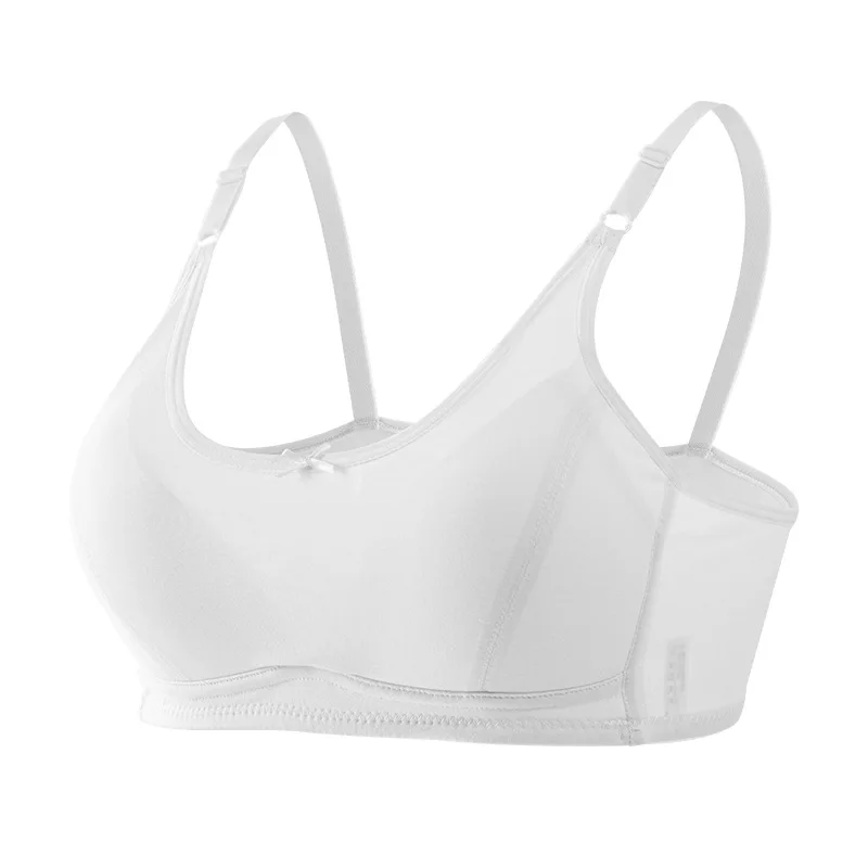 One-strap Woman's Brassiere Underwear Daily Wear Adjustable Shoulder Lady's Bra Straps Fixed Cup Teenage Girls Development Stage