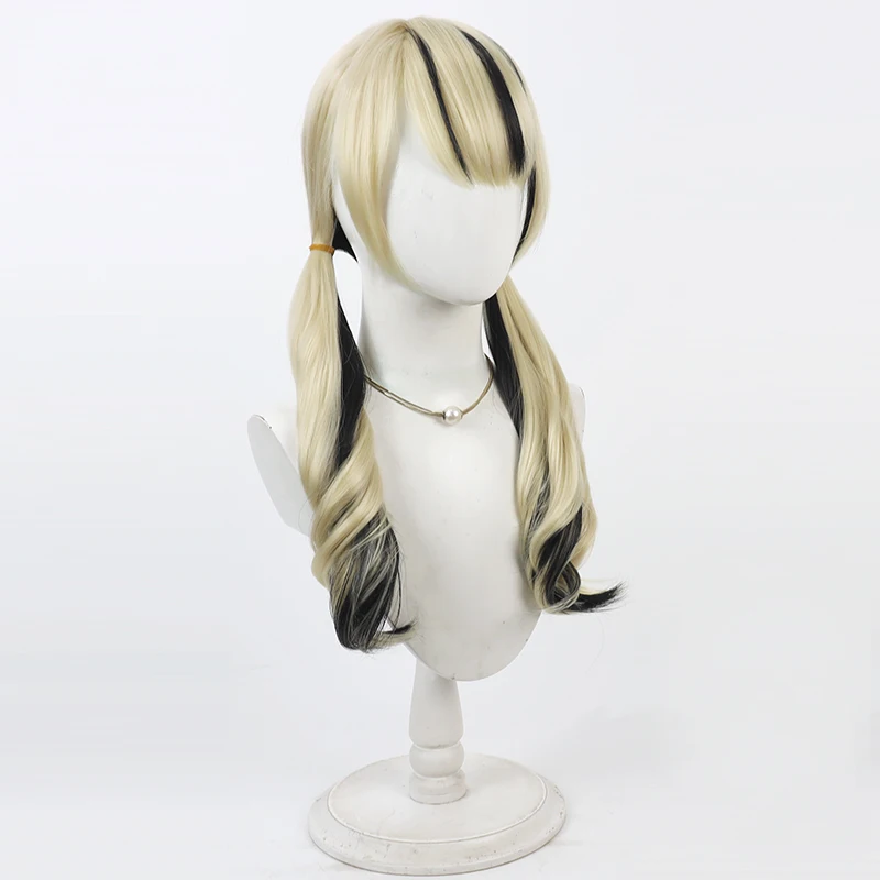 NIJISANJI Virtual YouTube Kurumi Usa Cos Cosplay Wig Halloween Carnival Party Prop Synthetic Hair Heat Resistant Fiber + Wig Cap