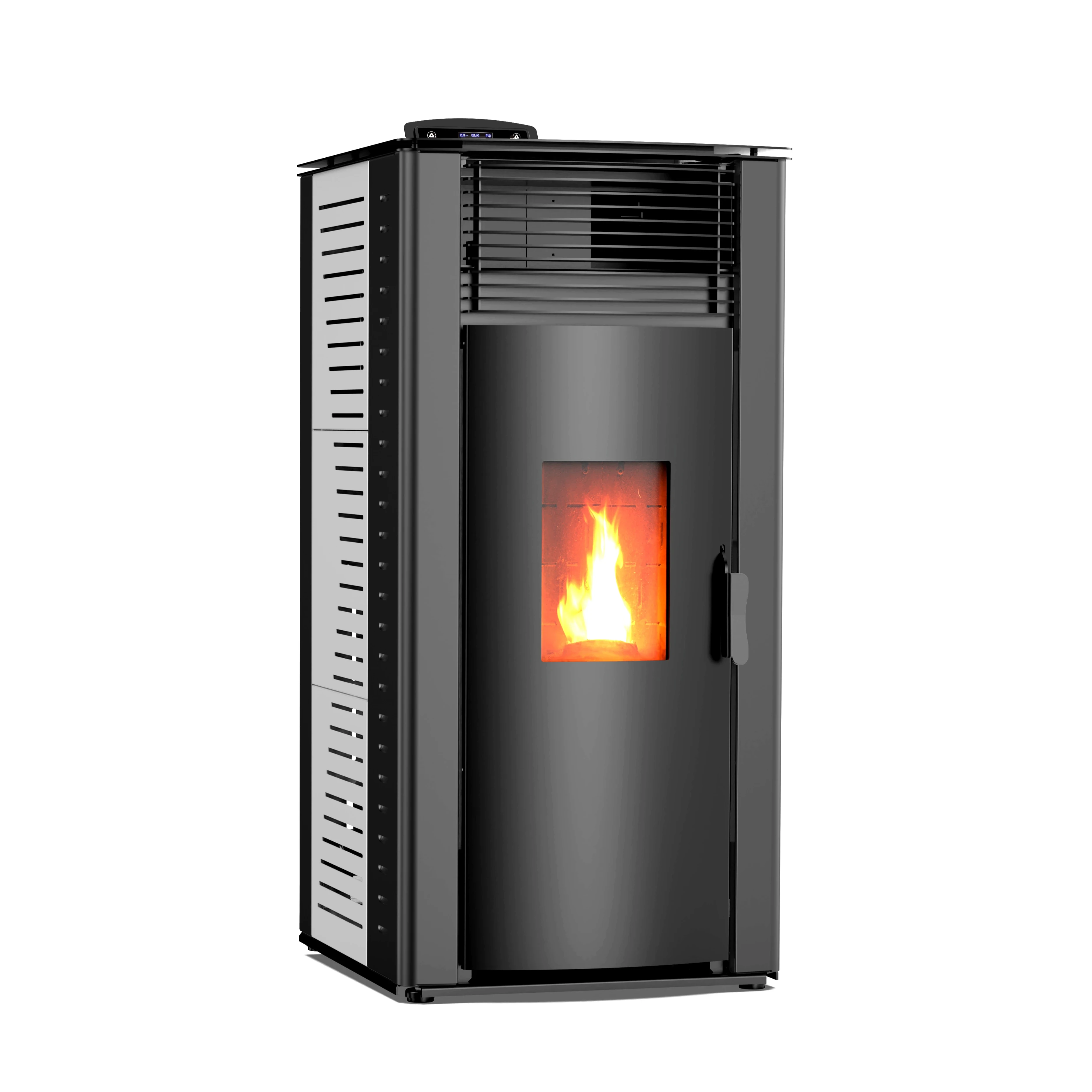 

Hot Selling Freestanding Modern Indoor Large Area Apartment Heating 15KW Wood Pellet Stove With Wifi Remote Control
