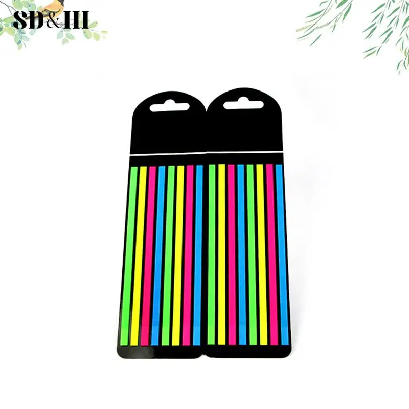 Reading Aid Highlight Sticker Transparent Fluorescent Index Tabs Flags Sticky Note Stationery School Office Supplies