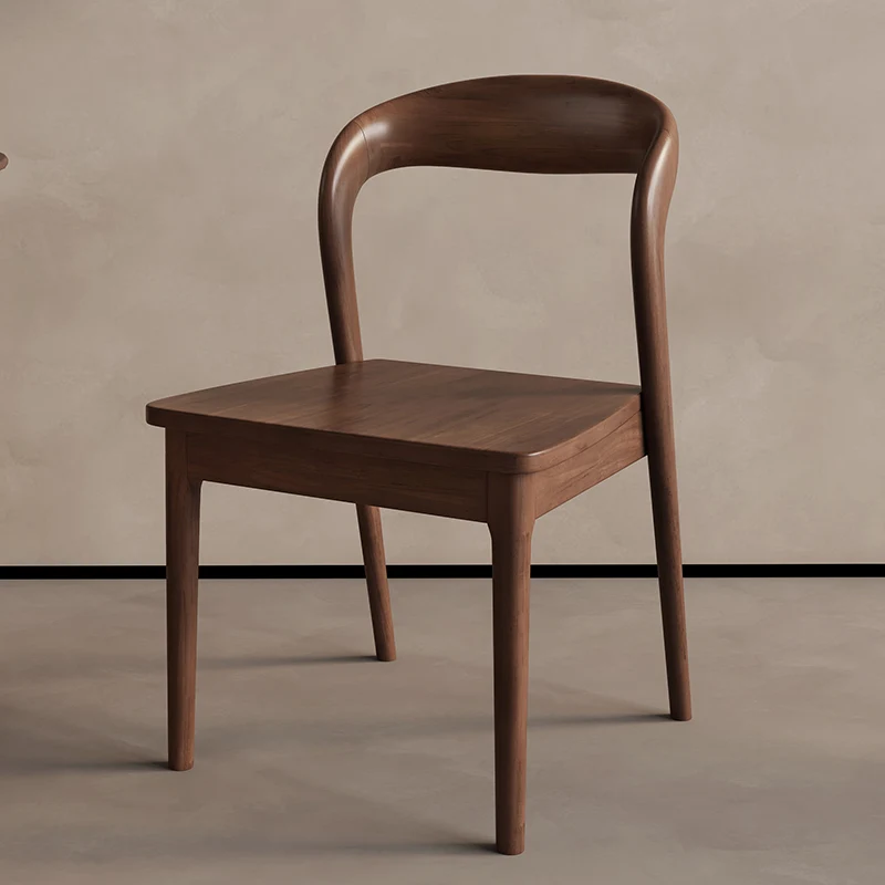 

All solid wood dining chair antique modern simple leisure back chair study desk chair