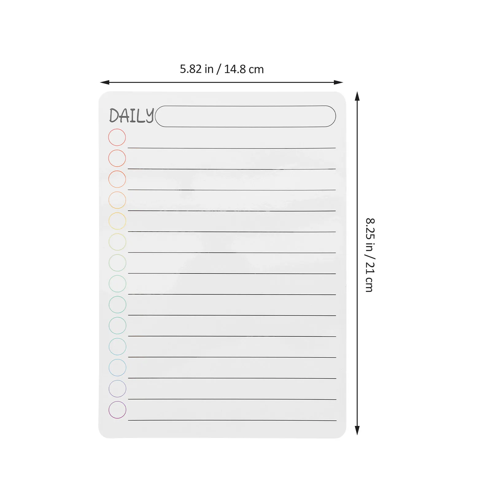 4Pcs Magnetic Planning Boards Erasable Daily Whiteboard for Refrigerator Daily Planner White Board Smooth Writing Surface