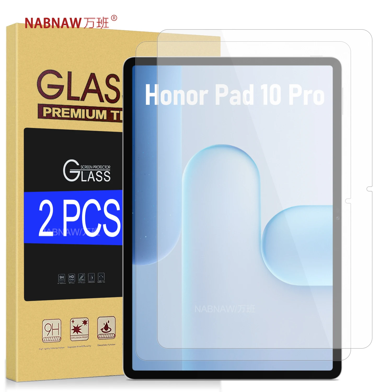 For Honor Pad 10 Pro Tempered Glass Film Honor Pad 10Pro 11.5 Clear Screen Protector 9H Scratch-Proof Easy to install 2-Pack