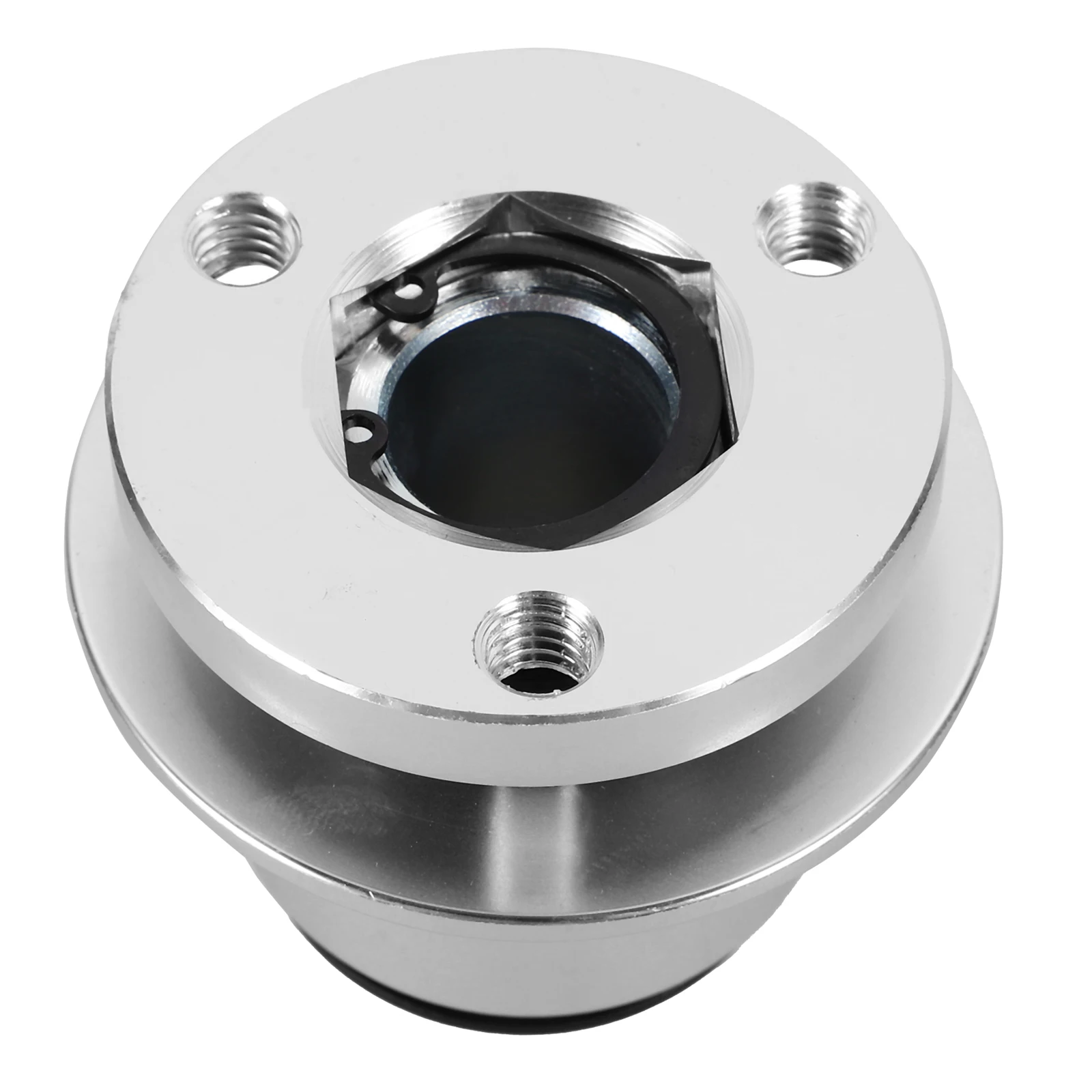 

Aluminum Alloy Steering Wheel Quick Release Degree Rotation 3-Hole Design Universal Car Modification Adapter Durable