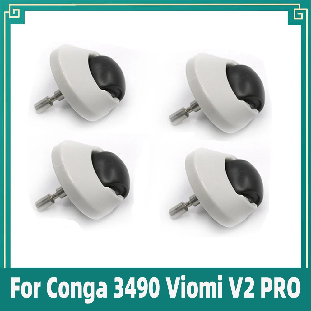 For Conga 3490 Viomi V2 PRO Robot Vacuum Cleaner Front Castor Wheel Attachment Replacement Accessories Kit Spare