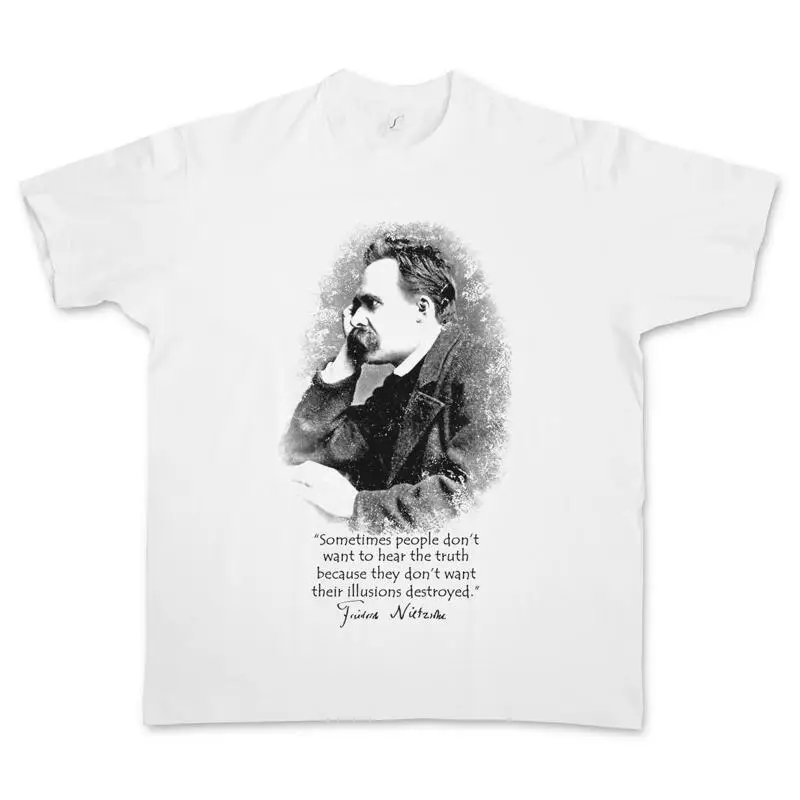 FRIEDRICH NIETZSCHE illusions t-shirt citation vérité nihilisme
