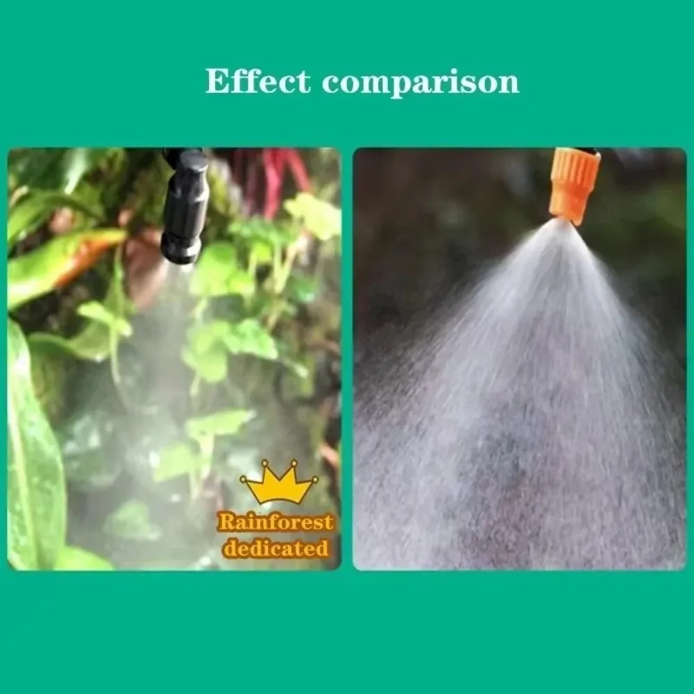 

360 Degree Rotating Aquarium Humidifying Fine Spray 6mm Water Pipe Interface Quick Plug Misting Cooling Nozzle Automatic Locking