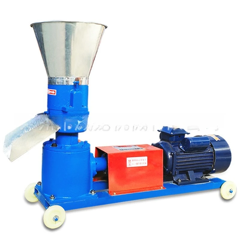

Household 220v small feed pellet machine, household chicken, duck, fish, pig, rabbit, cattle and sheep breeding equipment, we
