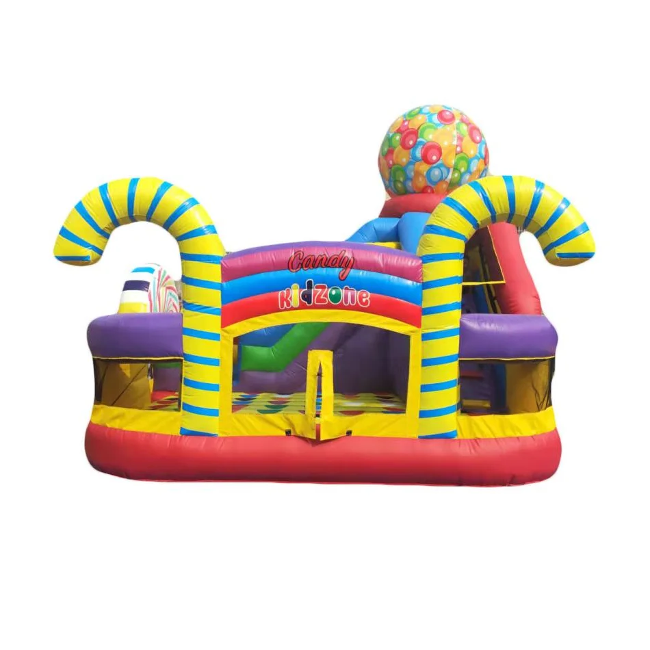

Надувной замок Happy Hop Jumping Castle с изображением маленького клоуна для детских игр на открытом воздухе в батутном парке