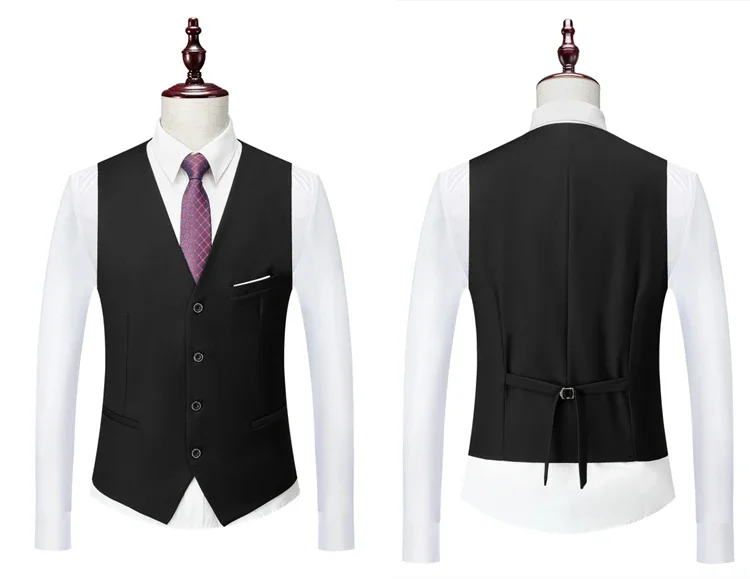 Herren Formeller Slim Fit Smoking Anzug Männlicher Bräutigam Hochzeitsanzug Hochwertige Trauzeugen Luxus Kleidung Business Bankett Party Anzug – Detail 12