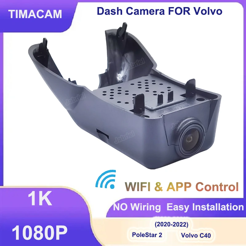 TIMACAM New Plug and Play 1080P Wifi Video Recorder Car DVR Dash Cam for PoleStar 2 2020 2021 2022 for Volvo C40 2020 2021 2022