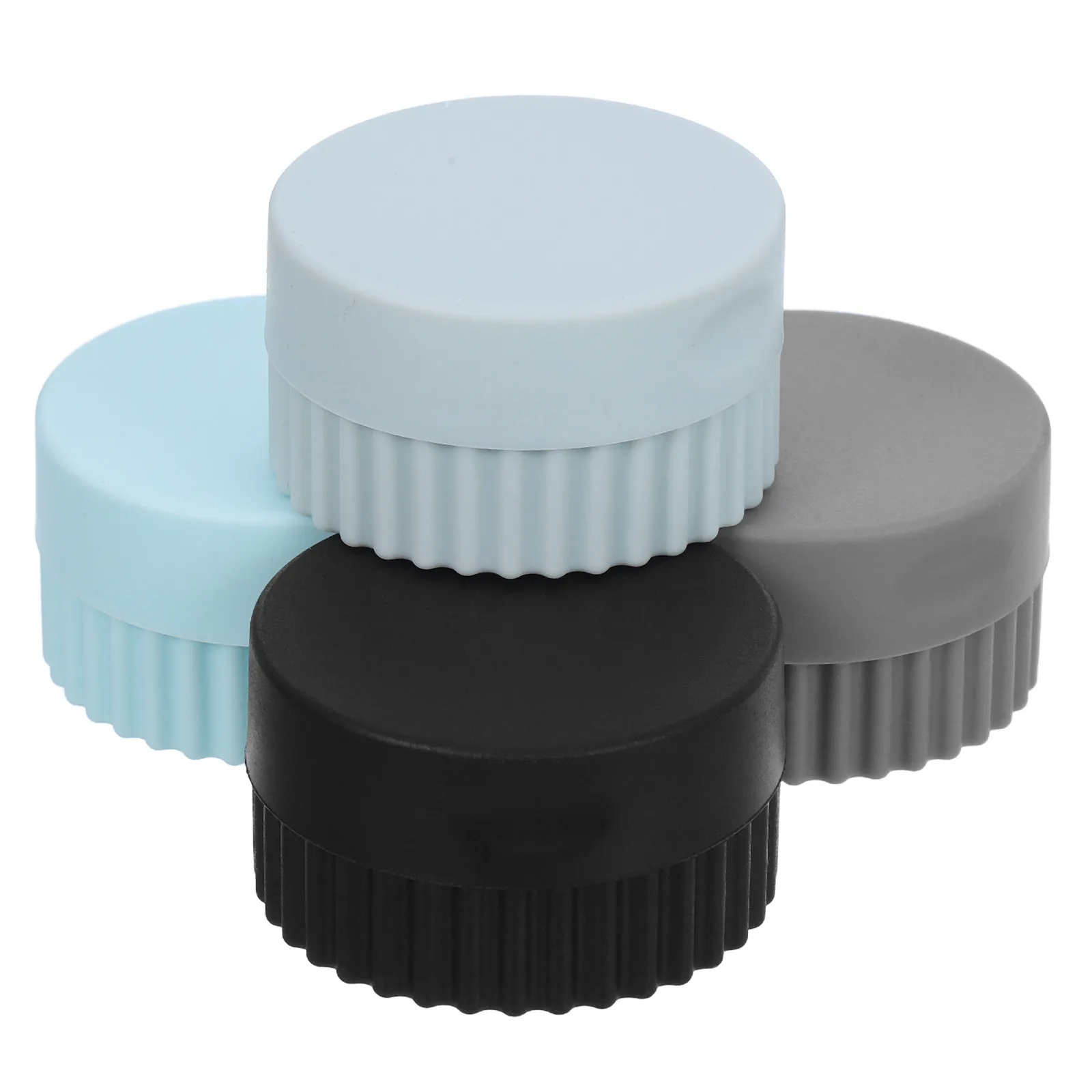 

Набор из 4 силиконовых герметичных контейнеров для таблеток, портативные маленькие емкости для витаминов, органайзеры для лекарств в дорогу