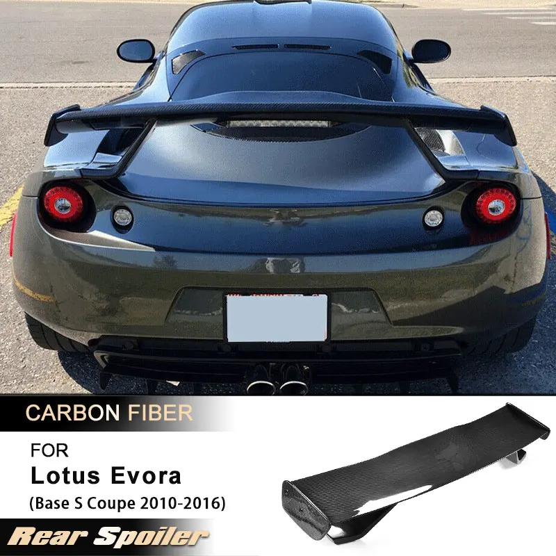 

Car Rear Trunk Spoiler Wings for Lotus Evora Base S Coupe 2010-2016 Racing Rear Spoiler Big Boot Wing Lip Full Carbon Fiber