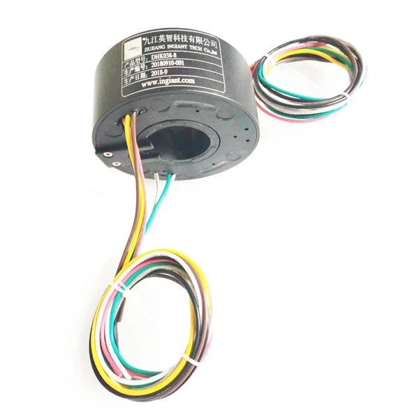 Ingiant Large Current Electrical Slip Ring Hollow Hole 50mm 20A 30A IP68 Protective Level Wind Generator Slip Ring