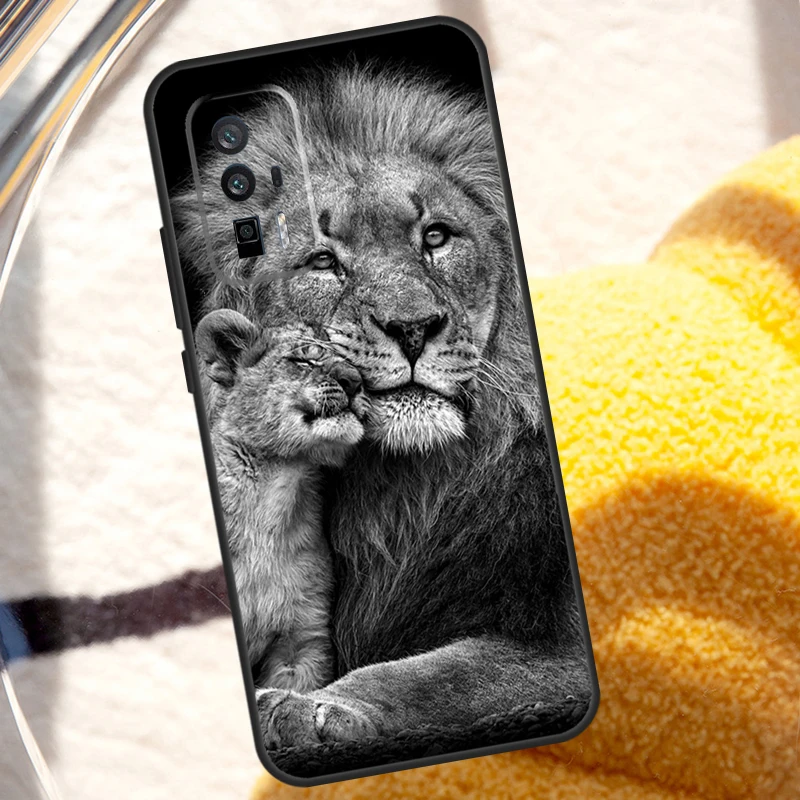 Lion Head Case For Xiaomi 14 Ultra 12 13 Lite 11T 12T 13T Pro POCO X6 Pro X3 X4 X5 M5s M6 F3 F5 Cover