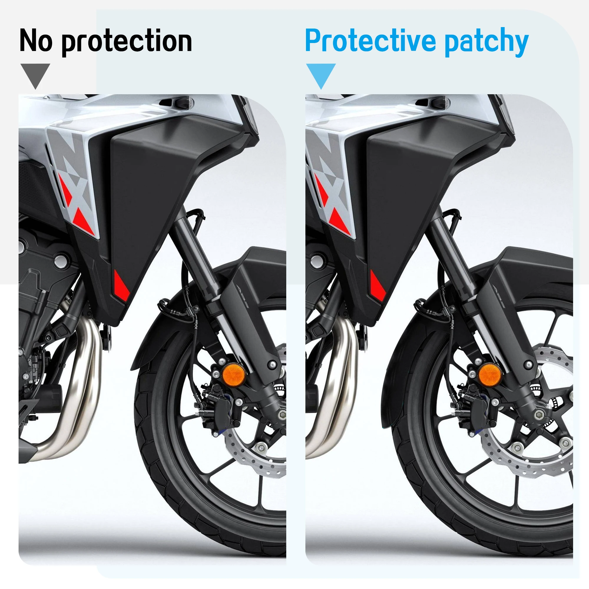 Motorcycle NX500 Accessories For Honda NX500 NX 500 2024+ Mudguard Extension Splash Front Fender Hugger Extender