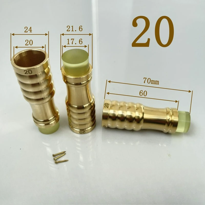 1PCS Messing Rohr Krücke Spitze mit Anti-Skid 12mm-26mm für Wandern Pole Stuhl Bein füße Ersatz – Detail 6