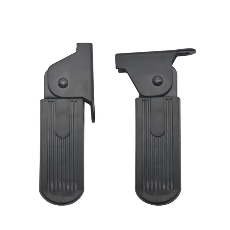 

B06C-1Pair Electric Moped Front Pedal Scooter Front Foldable Pedal Leg Support Pad Thickened Steel Plate Ebike Accessories 7Cm
