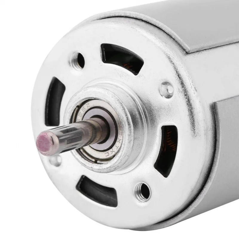 775 DC 모터 12V 775 고전력 전기 모터 브러시리스 하이 모터 5mm 샤프트 마이크로 교체(13000-15000RPM)