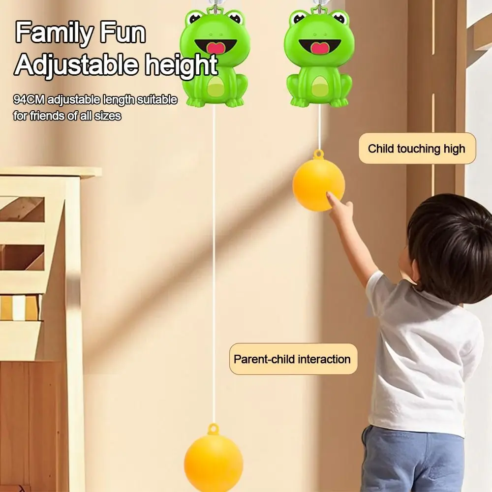 Hanging Children's Table Tennis Trainer Adjustable Eye exercise Table Tennis Trainer Set Cartoon Hand-eye Coordination - view 3