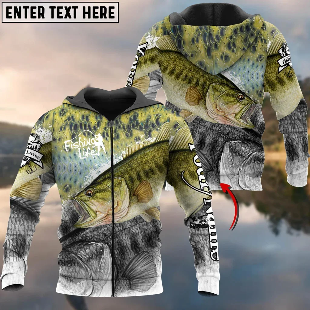Mahi Mahi & Tuna Fishing Skin Customize Name 3D Printed Fashion Men's Zip Hoodie Autumn Unisex Casual Hooded Zipper Jacket QDY60