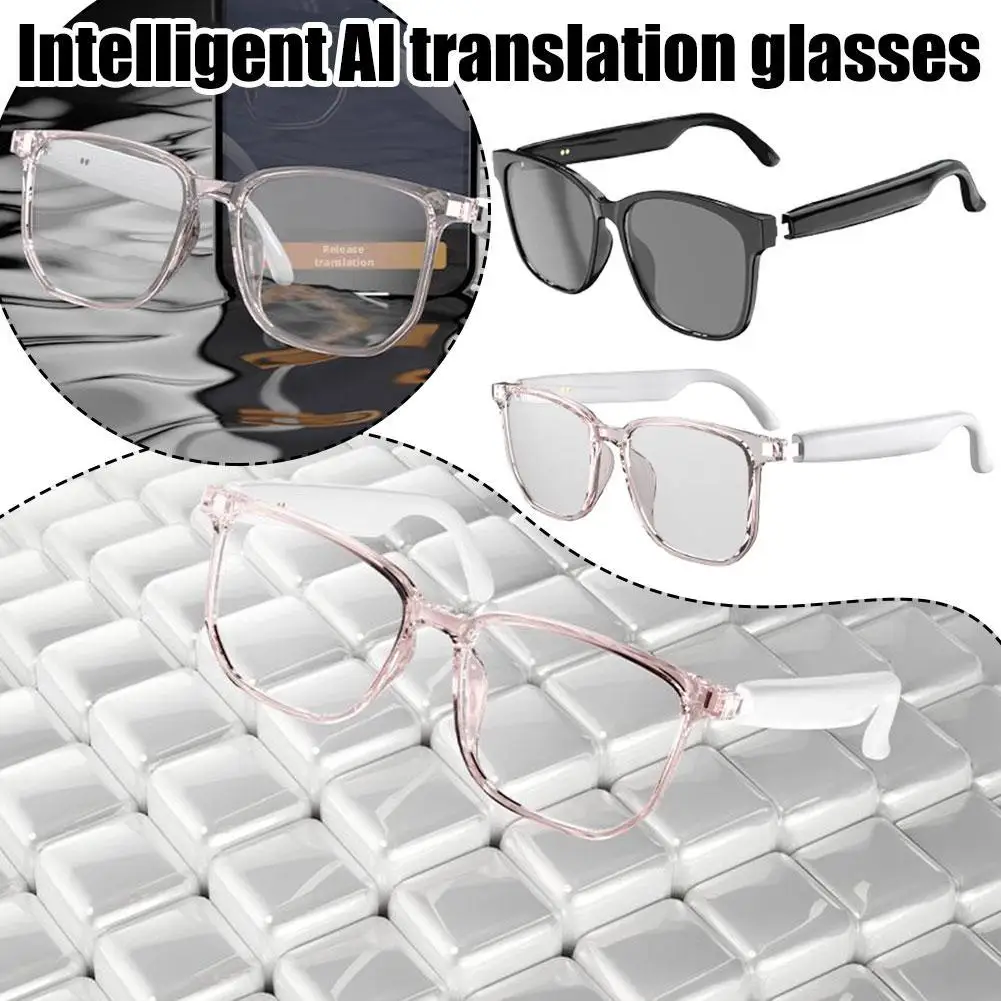 Ai Translation Glasses Bluetooth 5.4 Translator Glasses 75 Languages Real Time Translation Device Smart Translator Sunglasses