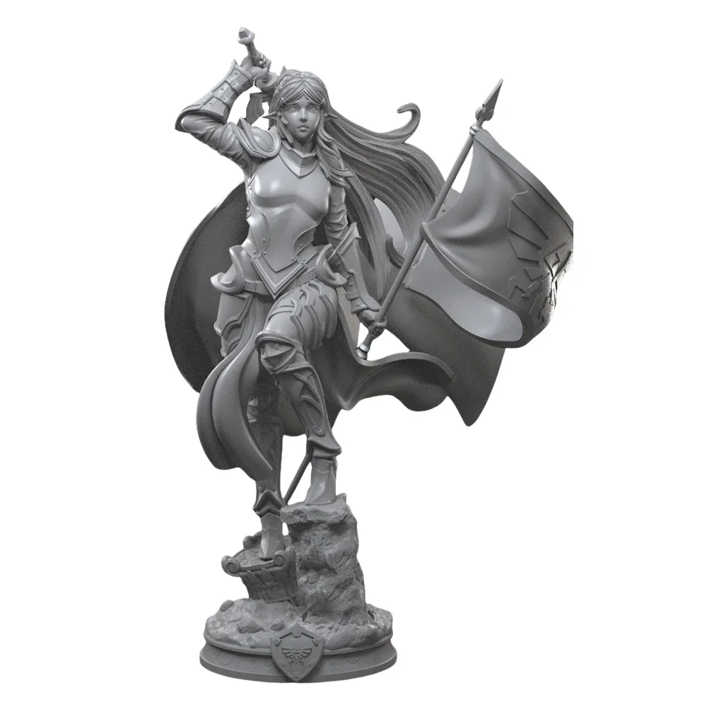 Female knight Figure 1:18 Miniature Figure Resin Model Kit Unpainted Plastic Model Kit A567