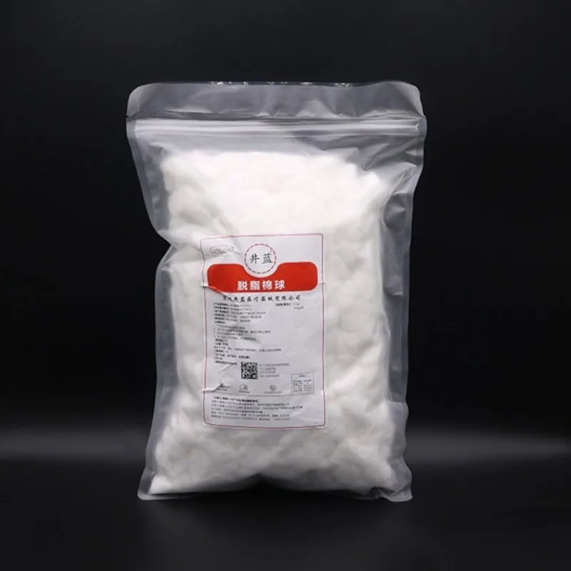 500g Medical Absorbent Cotton Balls 250g Disposable Small Pack for Skin Disinfection
