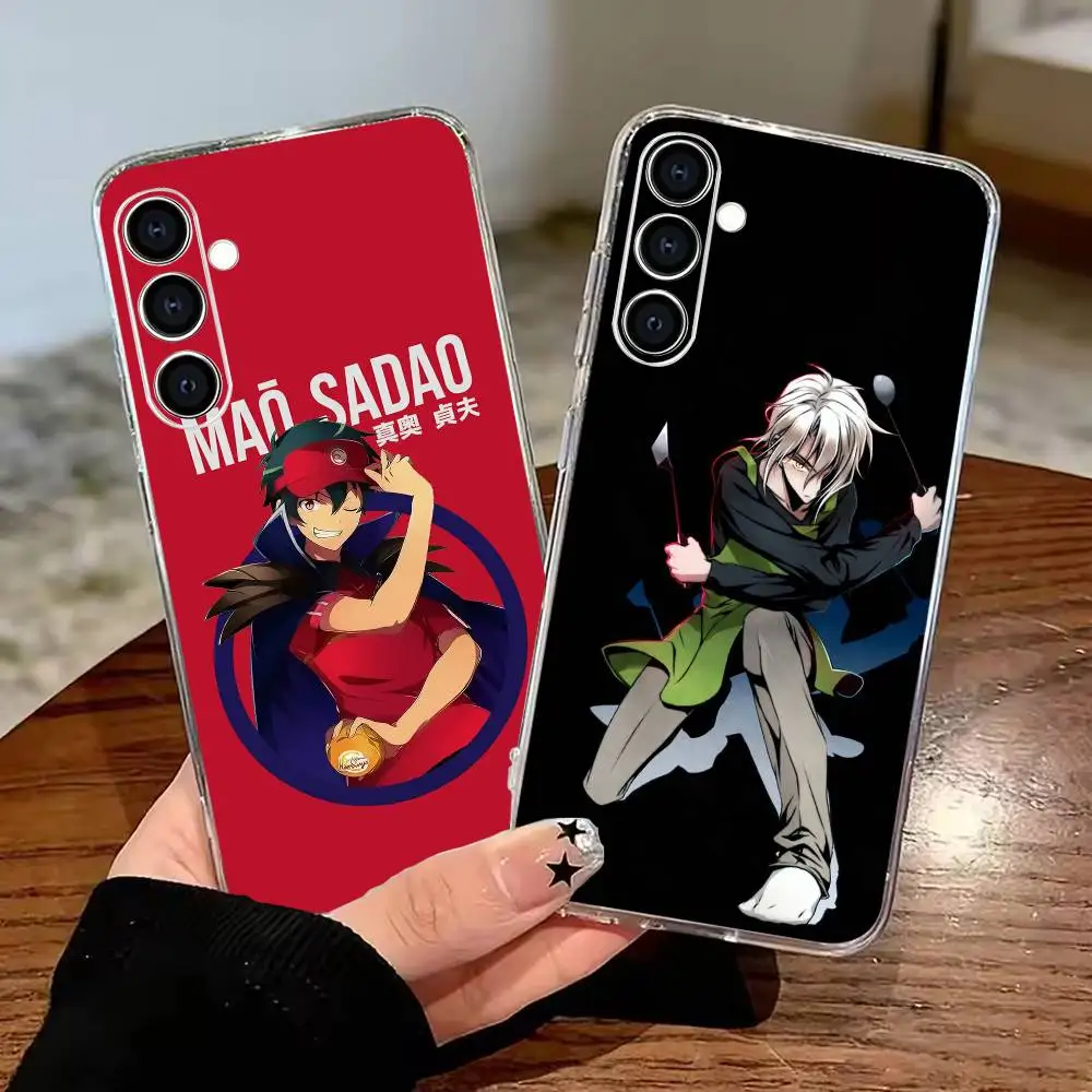 funny anime The Devil Is a Part-Timer Phone Case for Samsung Galaxy A55 A16 A26 A36 A56 A25 A35 A15 A54 Transparent Back Cover