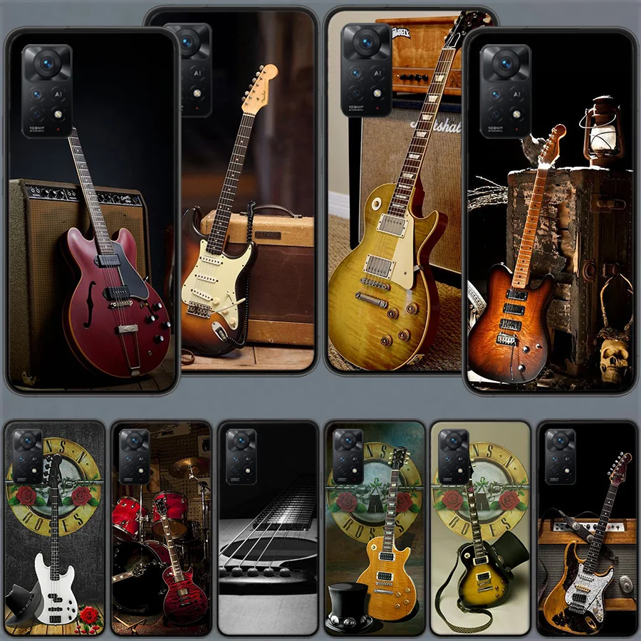 Funda de teléfono con funda para violín Musical, partitura musical, para Redmi Note 14 13 Pro Plus 4G 5G Capa 12 12C 10A 10C 10 9A 9C 9T 9 8A 8 K7